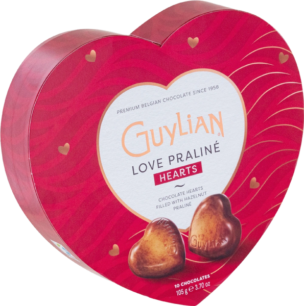 GUYLIAN LOVE PRALINE HEARTS 105G