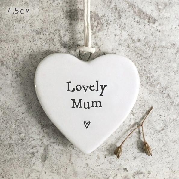 Porcelain heart-Lovely mum