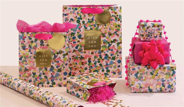 Colourful Confetti Gift Bag - choose size