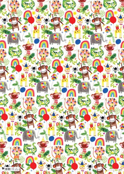 Jungle Gift Wrap Flat Sheet