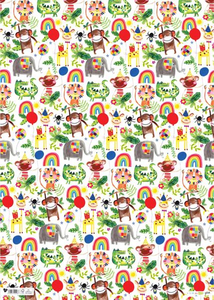 Jungle Gift Wrap Flat Sheet