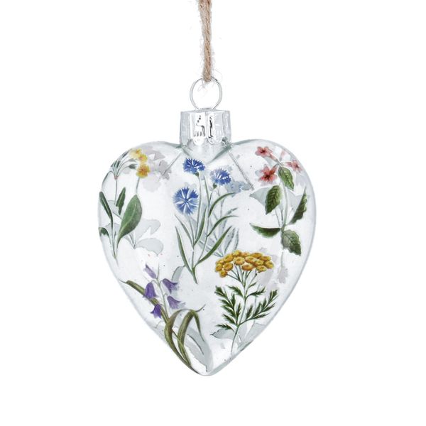 Primavera Glass Heart Decoration 6cm