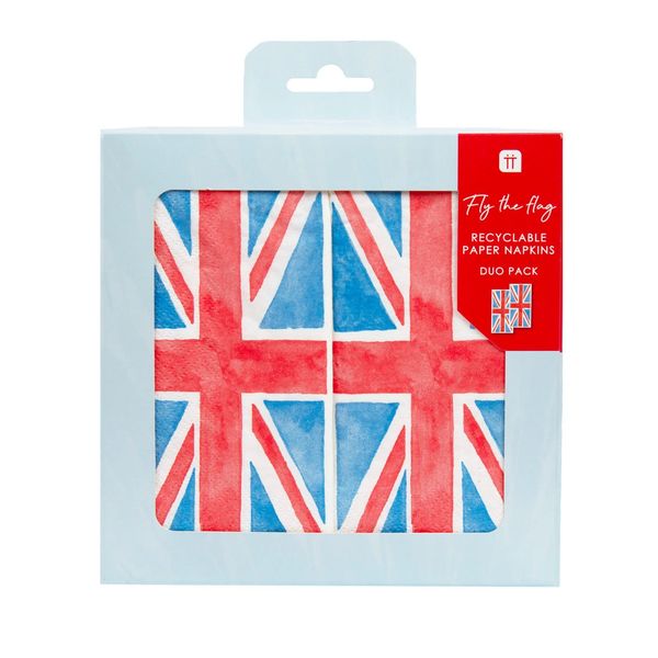 Best of British Union Jack Napkins - 28 pack