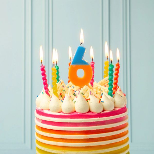 Colourful Bright Birthday Twirl Candles - 8 Pack