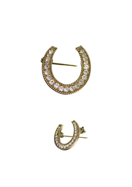 Lucky Horseshoe Brooch