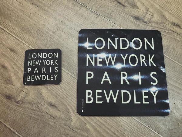 London New York Paris Bewdley - Coasters & Placemats - choose