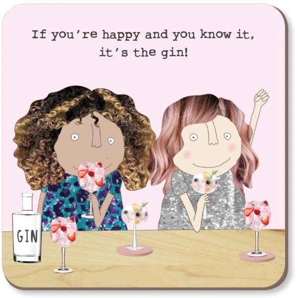 Happy Gin Coaster cst078