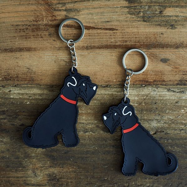 Black Schnauzer Keyring