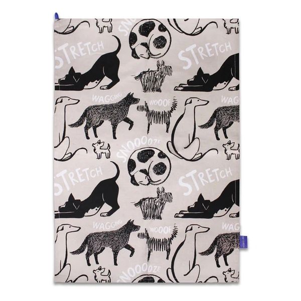 Dog Tea Towel (Recycled Cotton) - Battersea