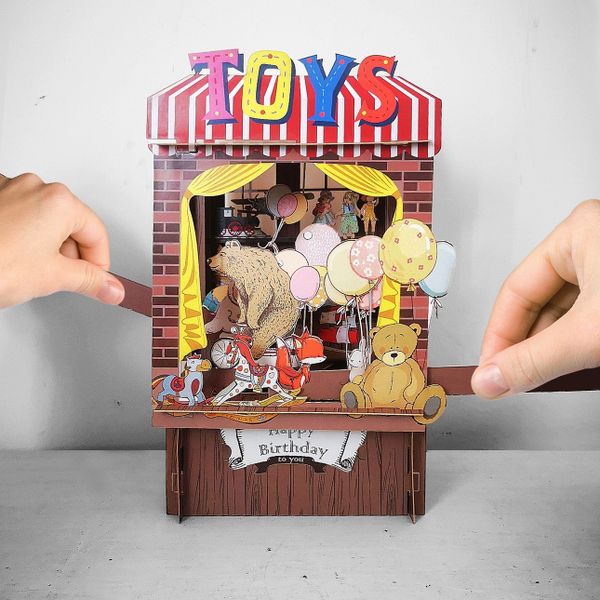 Pop Up Theatre Card - Toy Shop PT019
