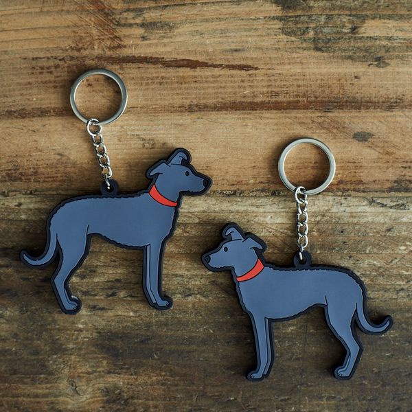 Lurcher Keyring