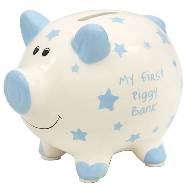 My First Money Pig Star Blue Small