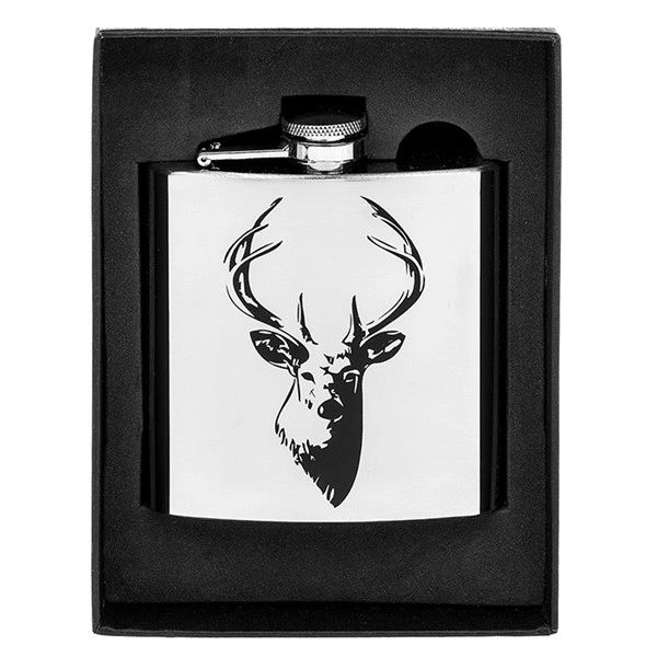 Hip Flask Stag 6oz