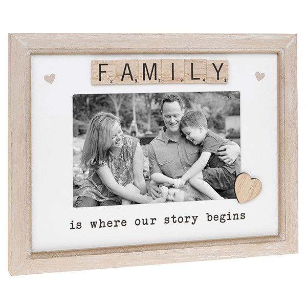 Scrabble Sentiments Frame Family