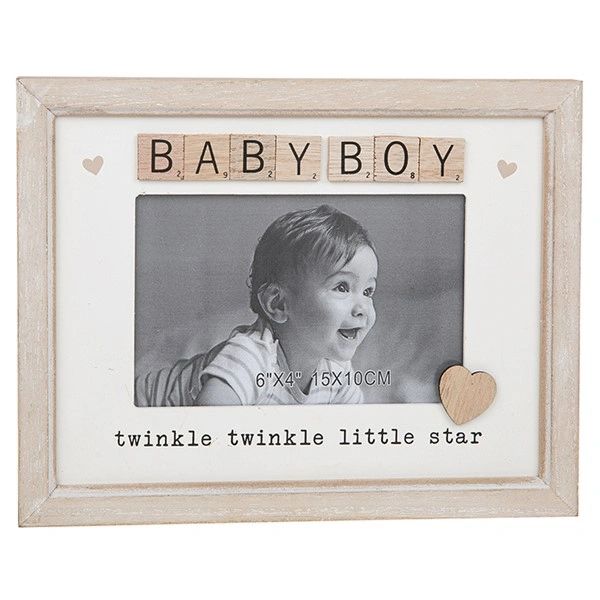 Scrabble Sentiments Frame Baby Boy