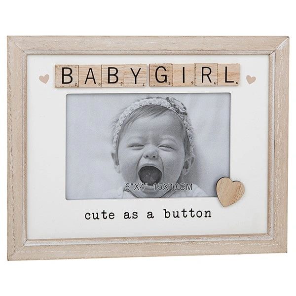 Scrabble Sentiments Frame Baby Girl