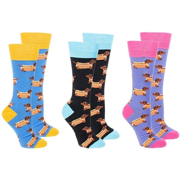 Unisex Sock Society Hot Dog Sausage Dogs - choose colour