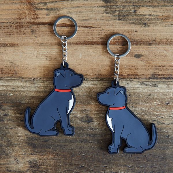 Staffie Keyring