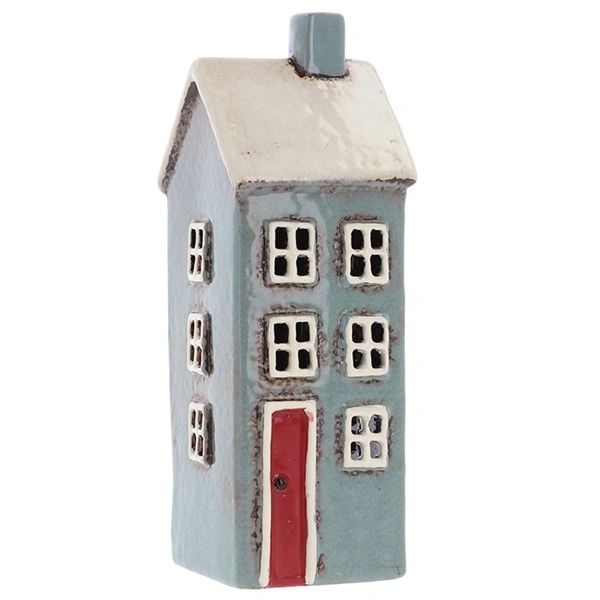 Village Pottery Grey House Mini Tealight