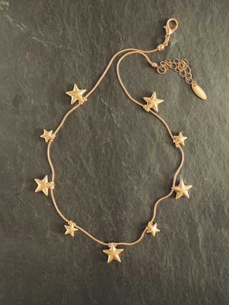 Stars Stars Stars.... Worn Gold Necklace
