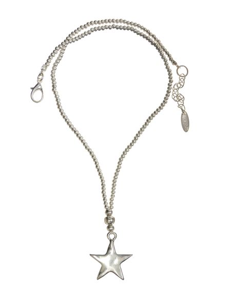Star Maker Pendant - Worn Silver - necklace