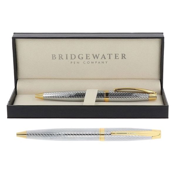 Bridgewater Lancaster Chrome & Gold Trim Ball Pen