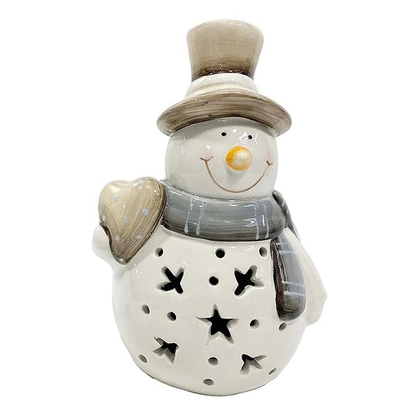 Ceramic LED Snowman