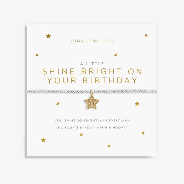 A Little 'Shine Bright On Your Birthday' Bracelet 5819