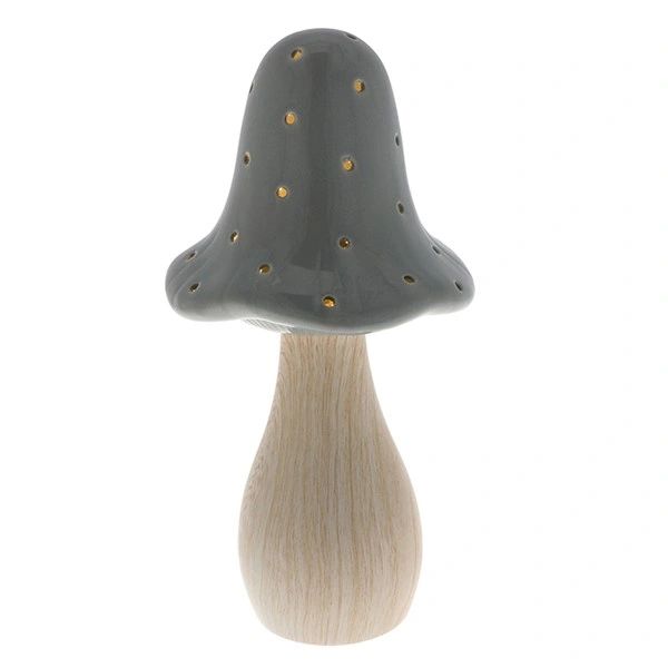 Mushroom Glow Lamp Large Grey