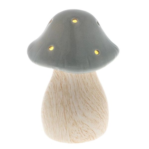 Mushroom Glow Lamp Small Grey