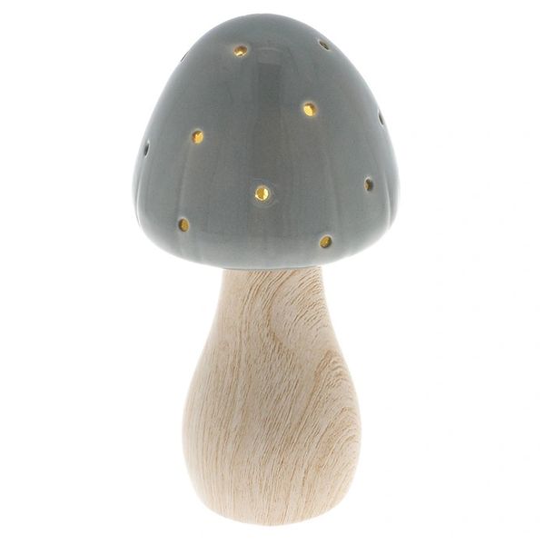 Mushroom Glow Lamp Medium Grey