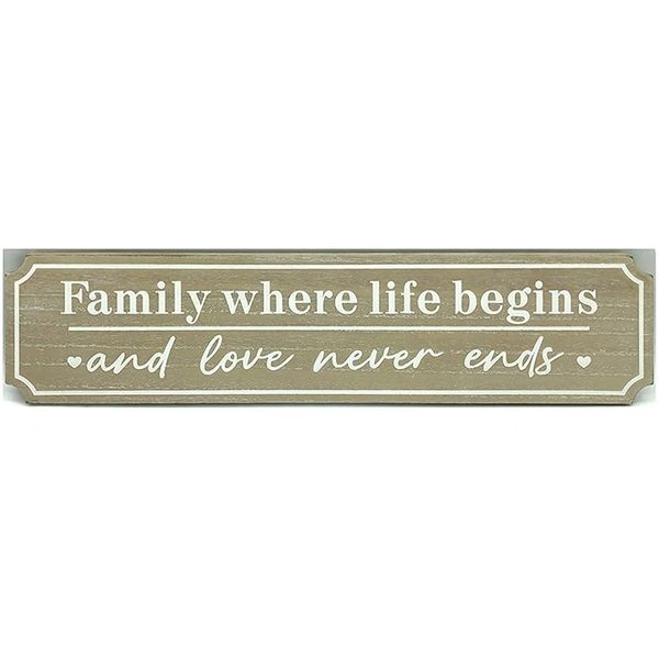 Family where life begins Sign