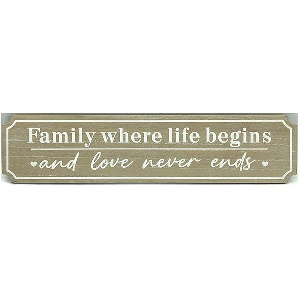 Family where life begins Sign