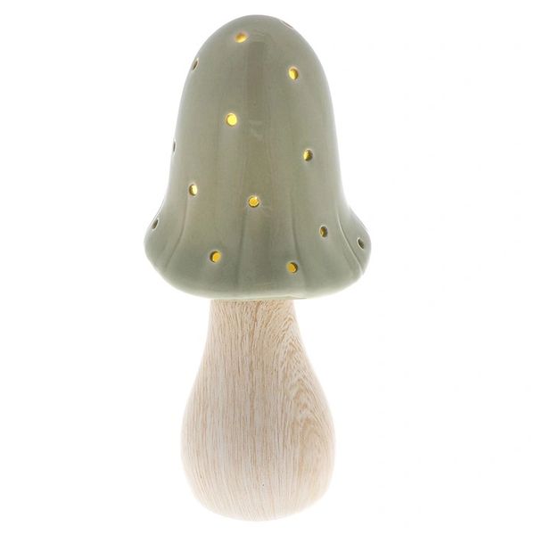 Mushroom Glow Lamp Medium Sage
