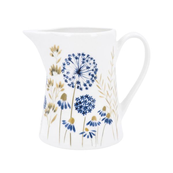 Bone China Jug 10cm - Blue Meadow