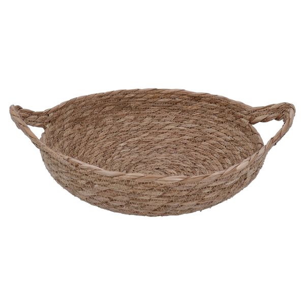 Basket - Natural Woven Bowl with Handles