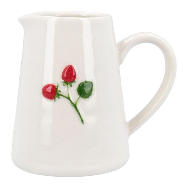 Stoneware Mini Jug 8cm - Strawberries