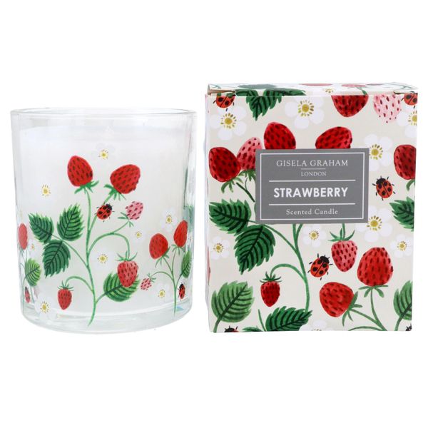 Boxed Scented Candle - Strawberries - choose size