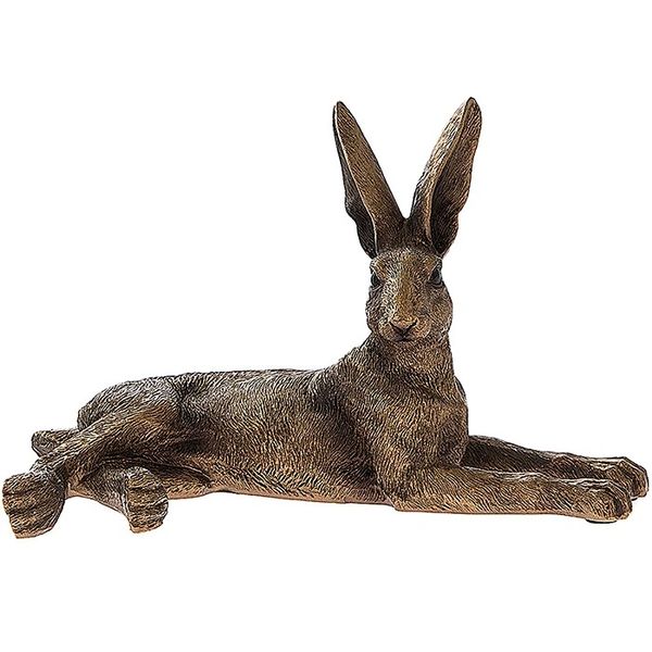 Reflections Bronze Hare Lying