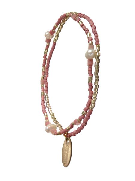 Finer Things - Dble Seed Bead W/FW Pearl - Rose/Gold
