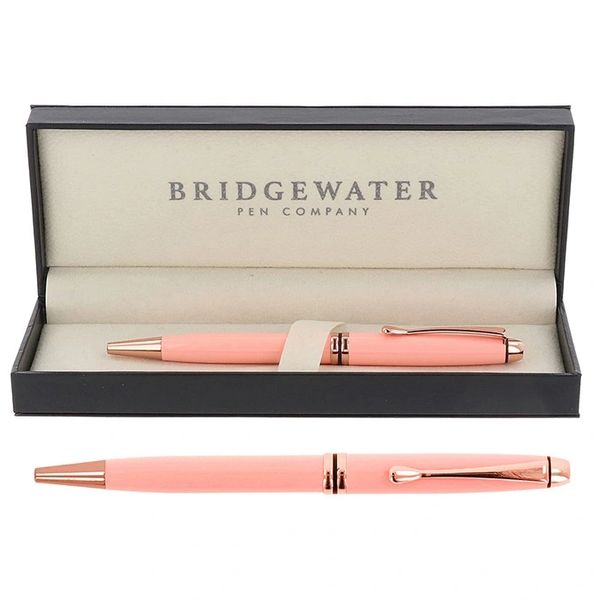 Bridgewater Winchester Gloss Pink & Rose Gold Ball Pen
