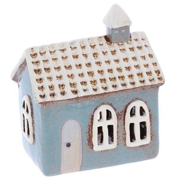 Village Pottery Tiled Chapel Grey Tealight