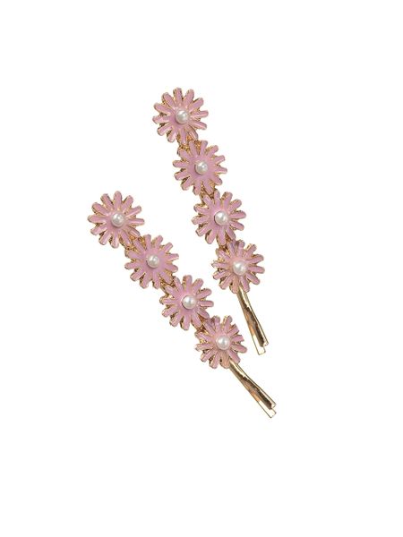 Daisy Quad - Pair - Gold / Pink / Pearl
