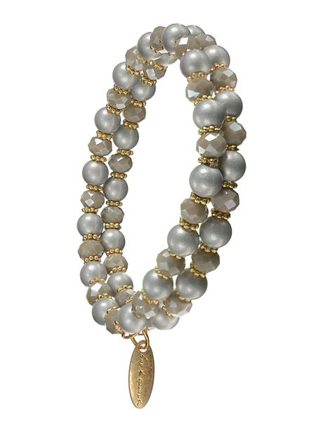 Dorothy Dorothy Dble Elasticated - Silver Grey/Gold