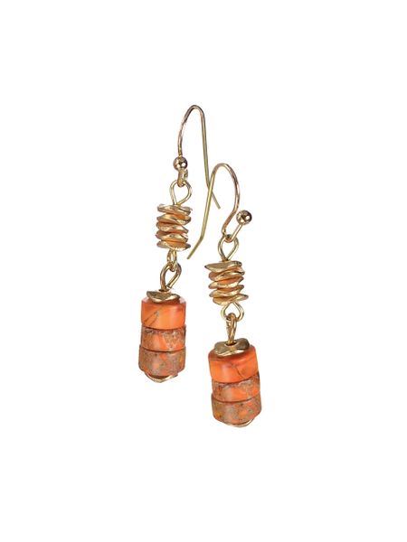 Mini Stone Stack - Tangerine/Gold