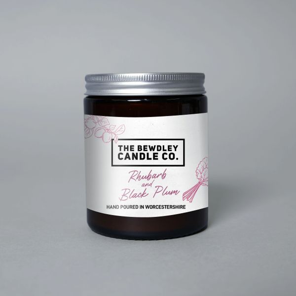 Rhubarb & Black Plum Candle 150g net