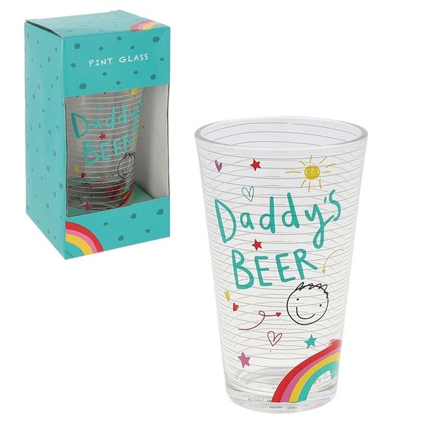 Scribble Beer Glass Daddy