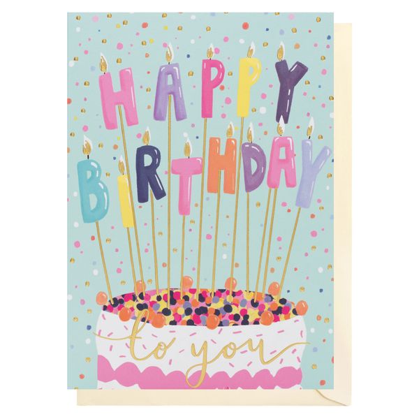 Birthday Candles & Cake Code DD009
