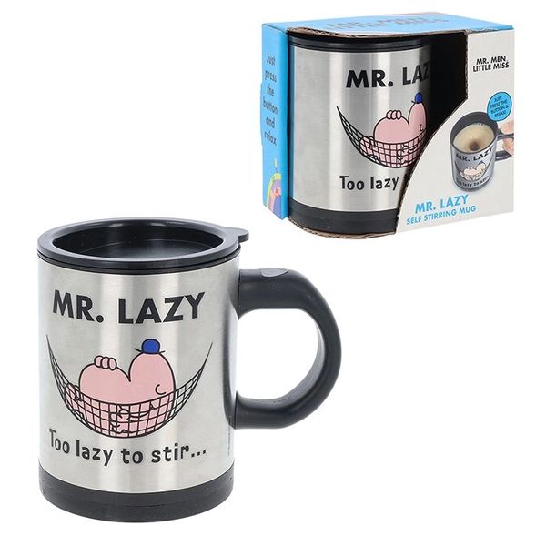 Mr Men Mr Lazy Self Stirring Mug