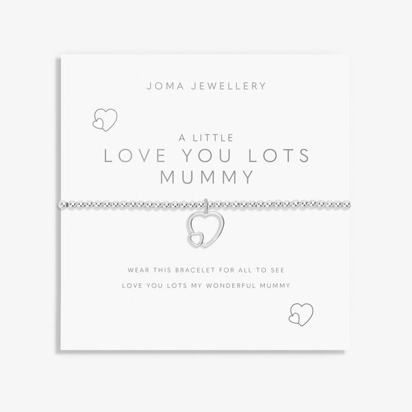 A Little 'Love You Lots Mummy' Bracelet In Silver Plating 7417